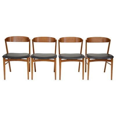 Lot 116 - Set of eight Danish Mid-Century dining chairs, designed by Theo Harlev for Farstrup