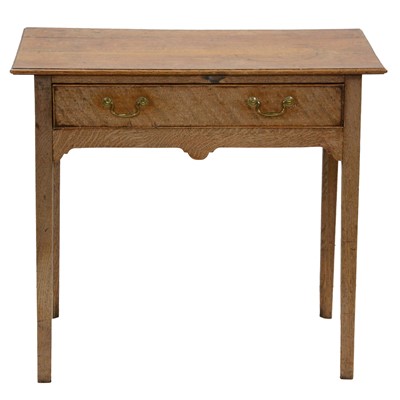 Lot 381 - Country-made oak side table