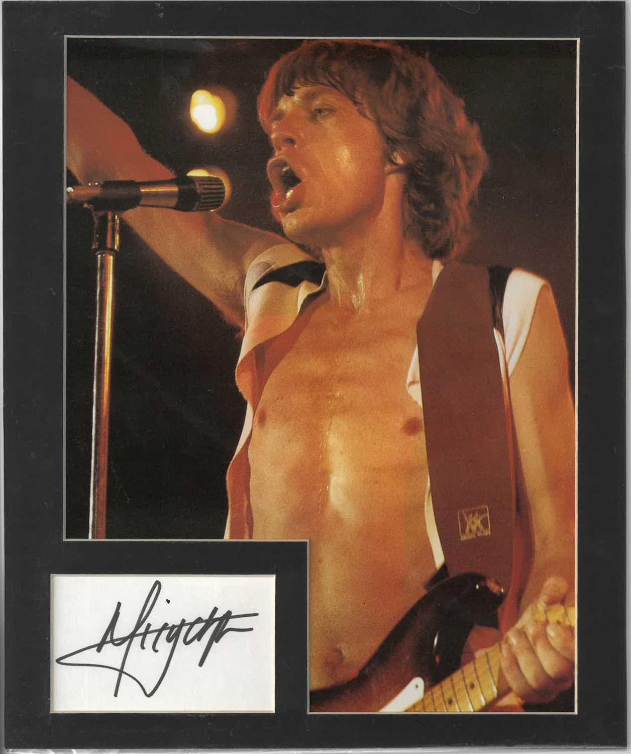 Lot 273 - Music Mick Jagger/ The Rolling Stones, assorted autographs