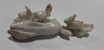 Lot 91 - Three Chinese carved hardstone animal figures
