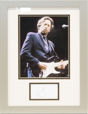 Lot 111 - Music: Eric Clapton, signed presentation