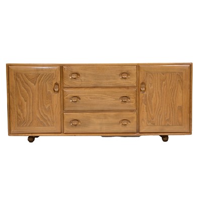 Lot 185 - Ercol sideboard, elm and beech