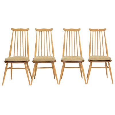 Lot 187 - Ercol, set of four 'Goldsmith' dining chairs