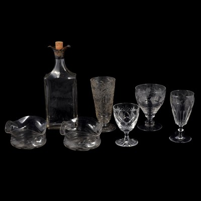 Lot 66 - Two boxes of assorted glassware