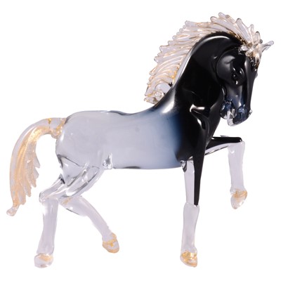 Lot 130 - Oscar Zanetti, a large Murano glass sculpture of a horse