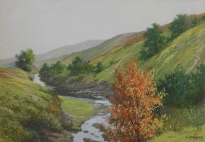 Lot 334 - Howard Shingler, Carsphairn Stream, Galloway, Scotland, and Megget River, The Borders, Scotland.