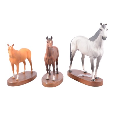 Lot 4 - Three Beswick horse figurines