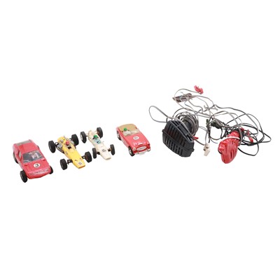 Lot 320 - Scalextric, track and cars and accessories