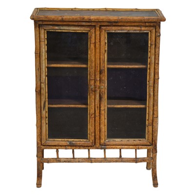 Lot 404 - Victorian bamboo cabinet