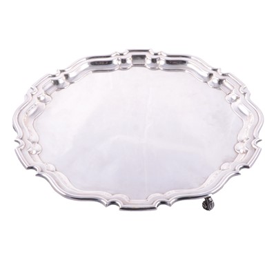 Lot 47 - Large silver salver