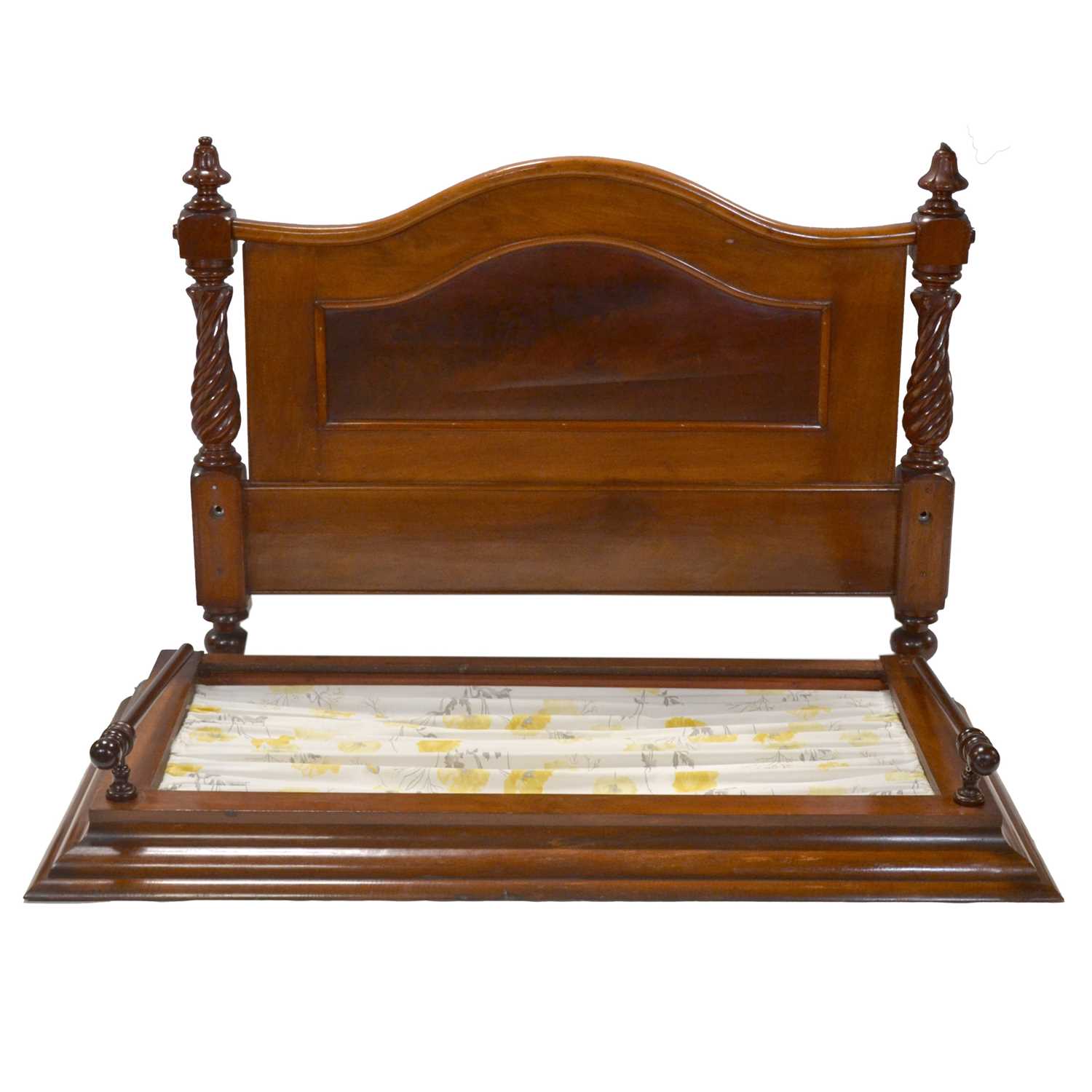 Lot 281 - Victorian mahogany half tester bed.