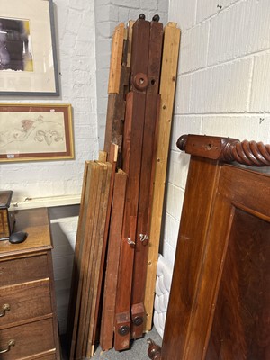 Lot 281 - Victorian mahogany half tester bed.