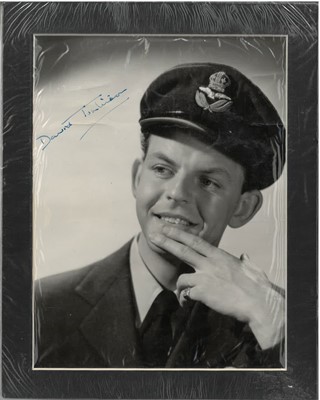 Lot 16 - Dambusters / 617 Squadron interest; two signed actor photographs, beret, badges, etc.