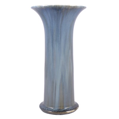 Lot 9 - Ruskin Pottery - a blue-green glaze vase.