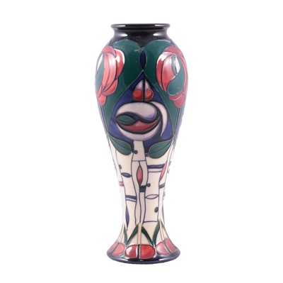 Lot 65 - Rachel Bishop for Moorcroft Pottery, Mackintosh Tribute vase