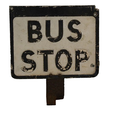 Lot 157B - Vintage BUS STOP sign