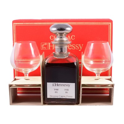 Lot 135 - Hennessy Napoleon Cognac, a 'Library' decanter set