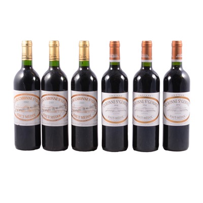 Lot 63 - Ch Caronnes St Gemme, Haut-Medoc, mixed vintages