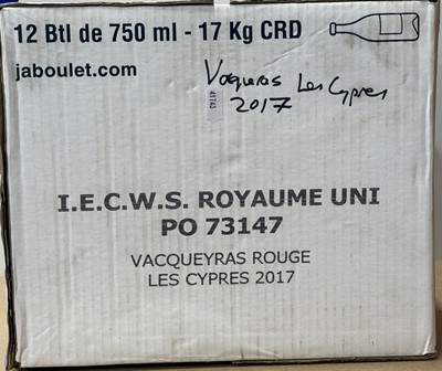 Lot 73 - Les Cypres, Paul Jaboulet 2017, Vacqueyras