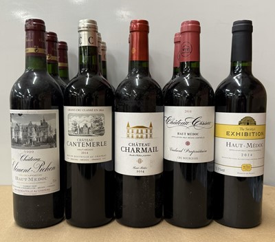 Lot 103 - Twelve assorted Haut-Medoc wines