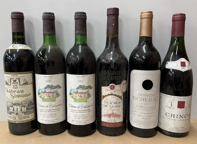 Lot 39 - Nine full and three half bottles of assorted French vintage wines