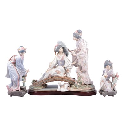 Lot 6 - Three Lladro Japan series figurines