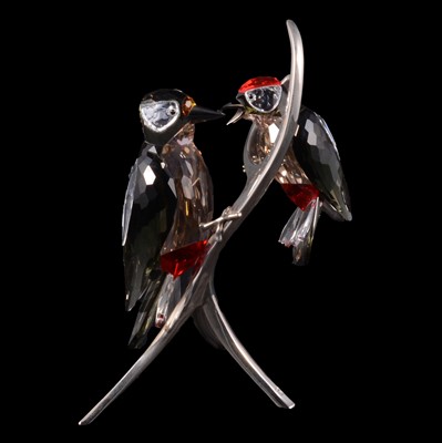 Lot 56 - Elisabeth Adamer for Swarovski Crystal - Paradise Woodpeckers