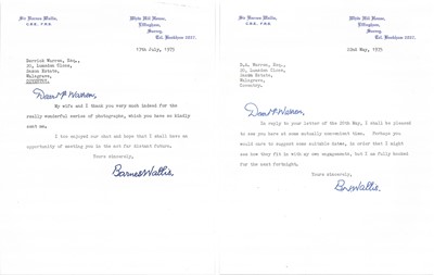 Lot 51 - Dambusters / 617 Squadron interest; Barnes Wallis signed letters, etc.