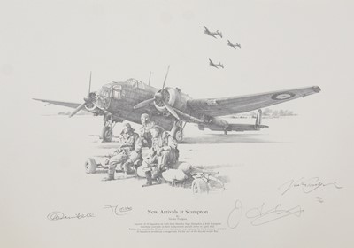 Lot 53 - Three signed aviation prints