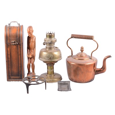 Lot 226 - Assorted metalware and wooden items