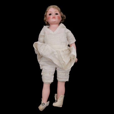 Lot 152 - English 1930's bisque head doll