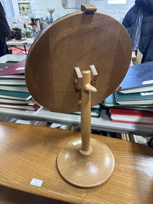 Lot 400 - Ercol light elm and beech dressing table mirror