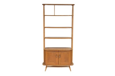 Lot 401 - Ercol light elm Giraffe bookcase