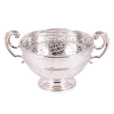 Lot 303 - Silver twin-handled rose bowl, Horace Woodward & Co Ltd, London 1903.