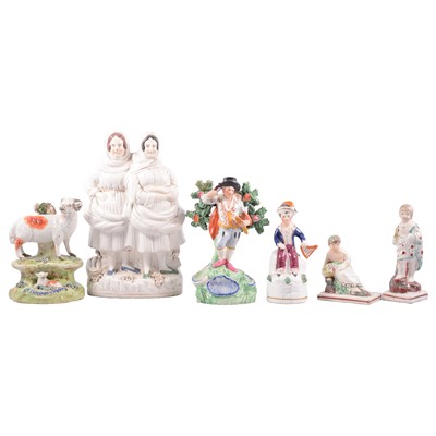 Lot 93 - Small collection of Staffordshire figures