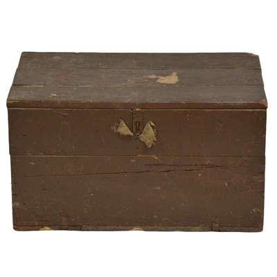 Lot 475 - Old wooden trunk