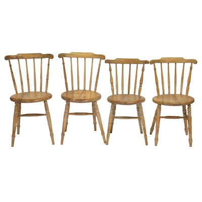 Lot 296 - Four matched kitchen chairs