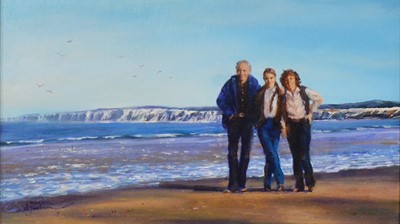 Lot 247 - Amanda Jackson (Contemporary), Two modern family portraits