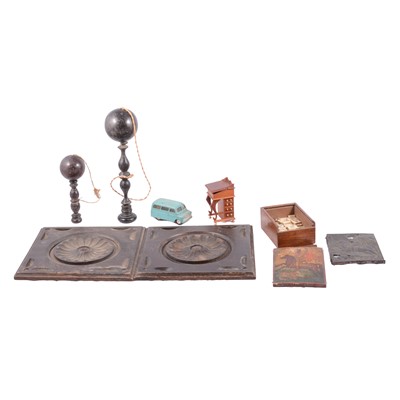 Lot 150A - Victorian parlour games, vintage toys, and a Greek icon