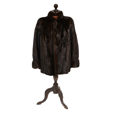 Lot 183A - A dark mink short box shape jacket