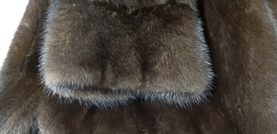 Lot 183 - A dark mink short box shape jacket