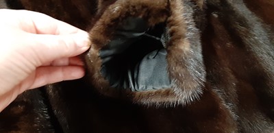 Lot 183 - A dark mink short box shape jacket
