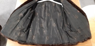 Lot 183 - A dark mink short box shape jacket