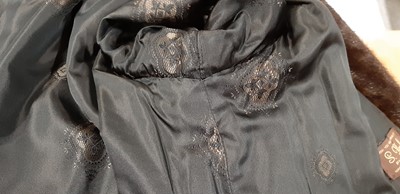 Lot 183 - A dark mink short box shape jacket