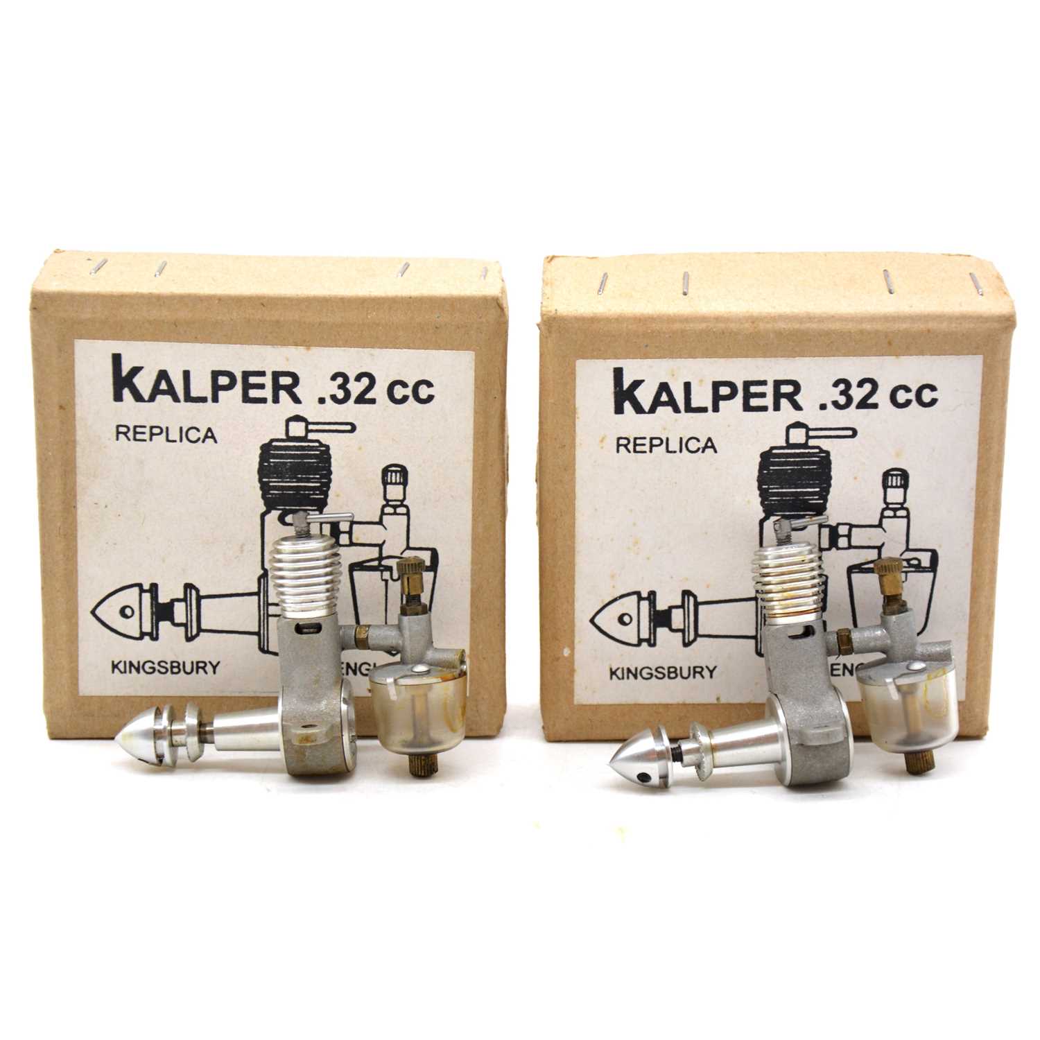 Lot 40 - Two replica Kalper 0.32cc diesel engines, boxed