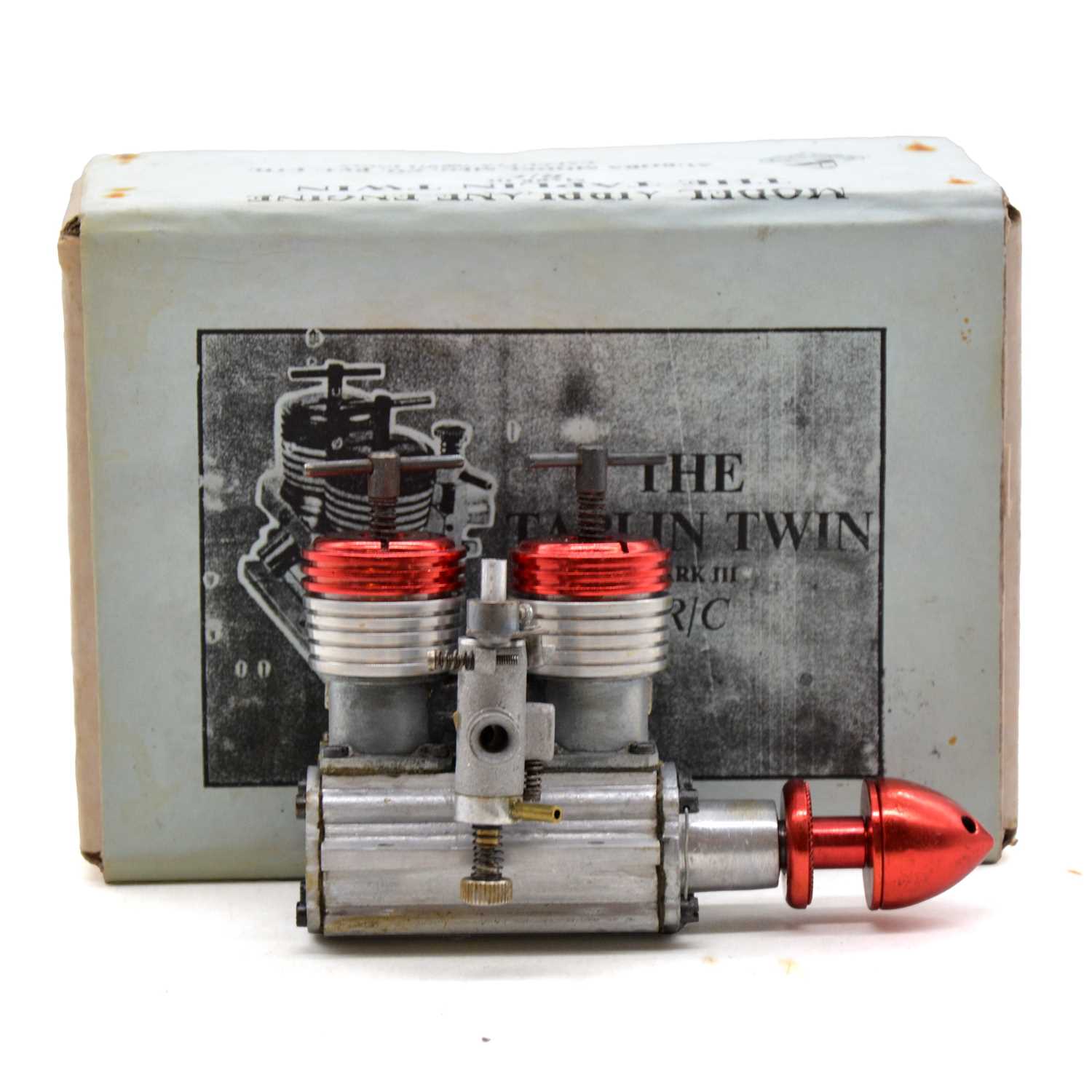 Lot 45 - Aurora models Taplin Twin Mk III replica engine, 8cc diesel, boxed