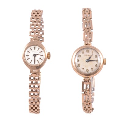 Lot 1022 - Rotary and Invicta - two lady's wristwatches.