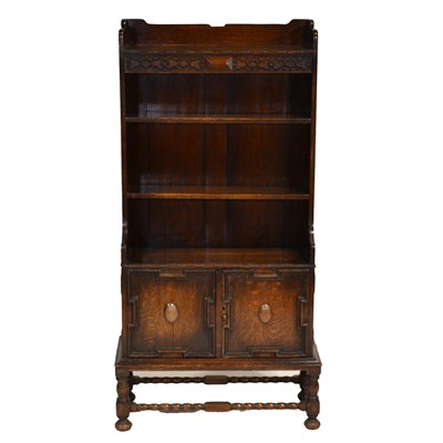 Lot 427 - Oak bookcase, 1920's