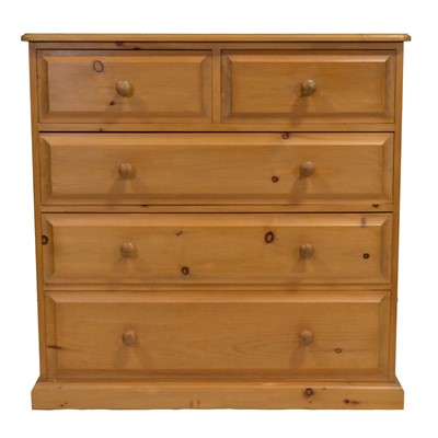 Lot 441 - Two pine chests of drawers