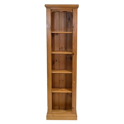 Lot 344 - Modern pine open bookcase